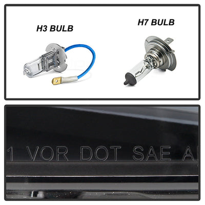 SPYDER xTune 14-17 Mazda 6 Sedan Halogen Model Only LED Light Bar Proj Headlights - Blk - PRO-JH-M614-LB-BK 9047213