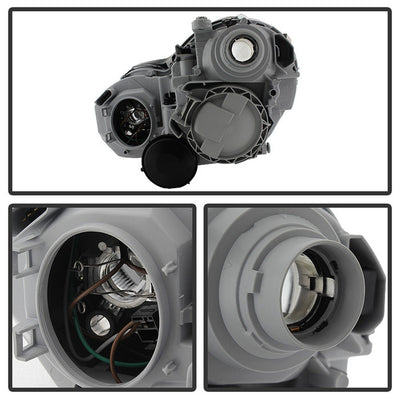 SPYDER Xtune Mercedes W203 C Class Sedan 01-05 Projector Headlights -Chrome PRO-JH-MBW203-C 9029783