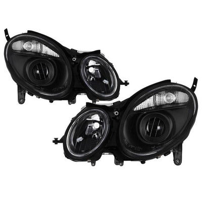 SPYDER xTune Mercedes Benz W211 E -Class E320 03-09 Projector Headlights - Black PRO-JH-MBW21103-BK 9036668