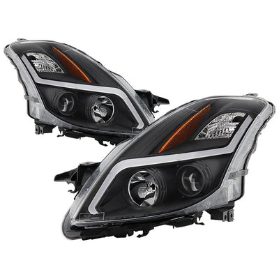 SPYDER 08-09 Nissan Altima Coupe (Halogen Only) Headlights - Black (PRO-JH-NA08-2D-LB-BK) 9047572