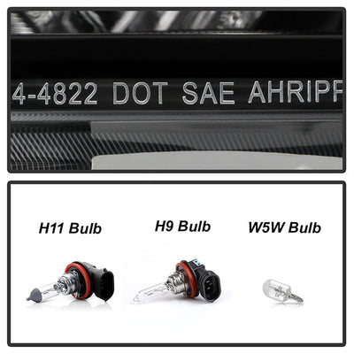 SPYDER xTune 16-18 Nissan Altima Sequential LED High/Low Headlights - Black (PRO-JH-NA16-SB-LED-BK) 9950643