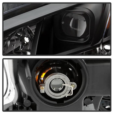 SPYDER xTune 09-14 Nissan Maxima Halogen LED Light Bar Projector Headlights - Black (PRO-JH-NM09-LB-BK) 9043055