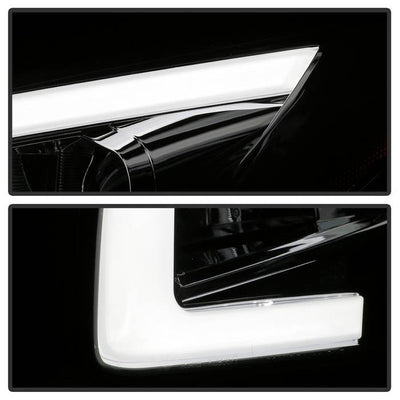 SPYDER xTune 09-14 Nissan Maxima Halogen LED Light Bar Projector Headlights - Chrome (PRO-JH-NM09-LB-C) 9043079