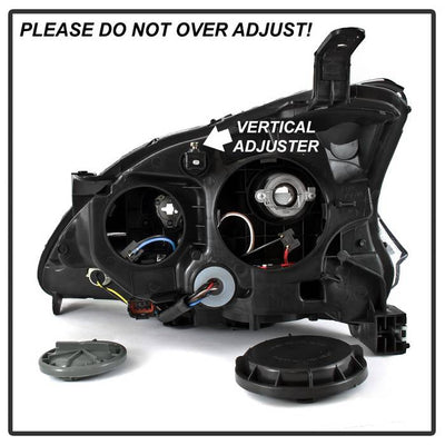 SPYDER xTune 13-15 Nissan Sentra DRL LED Light Bar Halogen Projector Headlights - Black (PRO-JH-NS13-LB-BK) 9042966