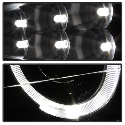SPYDER Xtune Nissan Titan 04-14 Projector Headlights LED Halo Black PRO-JH-NTI04-LED-BK 5077103