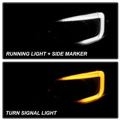 SPYDER xTune Subaru Impreza WRX Halogen Only 08-14 Projector Headlights Black Smoked PRO-JH-SI08-LBDRL-BSM 9039386
