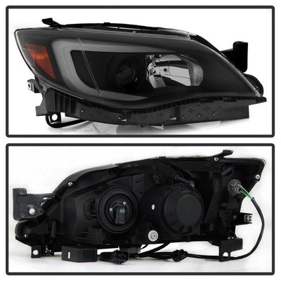 SPYDER xTune Subaru Impreza WRX Halogen Only 08-14 Projector Headlights Black Smoked PRO-JH-SI08-LBDRL-BSM 9039386