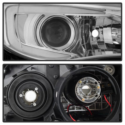 SPYDER xTune Subaru Impreza WRX Halogen Only 08-14 Projector Headlights - Chrome PRO-JH-SI08-LBDRL-C 9039362