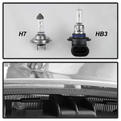 SPYDER xTune Subaru Impreza WRX Halogen Only 08-14 Projector Headlights - Chrome PRO-JH-SI08-LBDRL-C 9039362