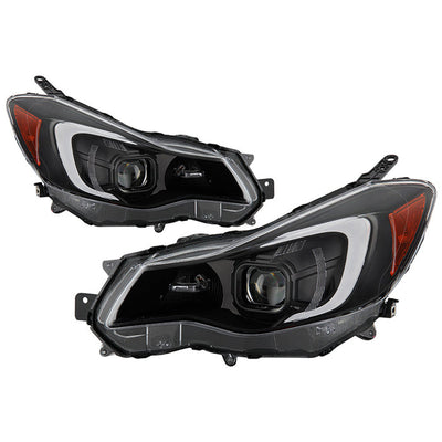 SPYDER xTune 12-16 Subaru Impreza LED Light Bar Projector Headlights 9048678
