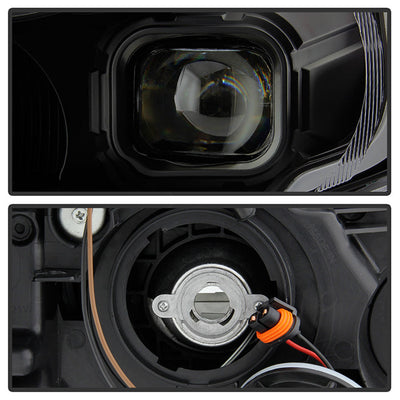 SPYDER xTune 12-16 Subaru Impreza DRL LED Light Bar Proj. Headlights - Black Smoked (PRO-JH-SI13-LB-BSM) 9048685