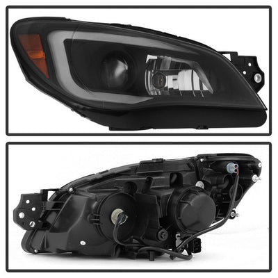 SPYDER xTune 06-07 Subaru WRX Projector Headlights - Halogen - DRL - Black Smoked (PRO-JH-SWRX06-LB-BSM) 9041808
