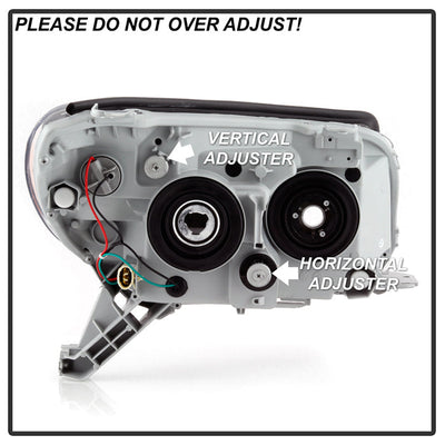 SPYDER Xtune Toyota 4Runner 06-09 LED Light Bar Projector Headlights 9046858