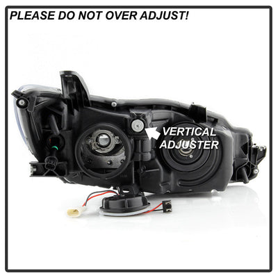 SPYDER xTune 15-17 Toyota Camry Halo Model Only LED Light Bar Proj Headlights - Blk - PRO-JH-TCAM15-LB-BK 9047237