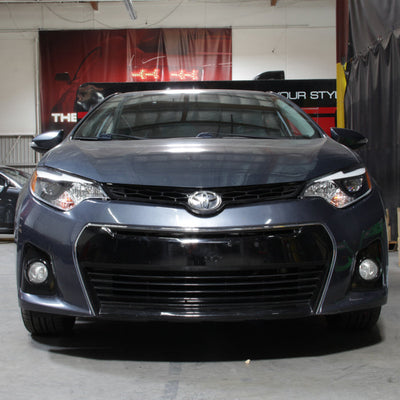 SPYDER xTune 14-16 Toyota Corolla w/LED DRL (OE Style) Headlights - Black w/ Chrome (PRO-JH-TCOL14-LED-BK) 9950605