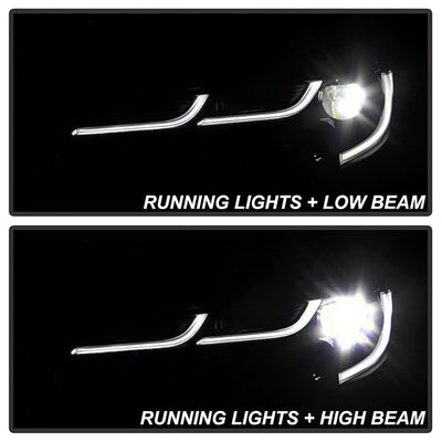 xTune US Built Toyota Corolla 18-20 L LE LED Proj Headlights-SE Style Black PRO-JH-TCOL20LUS-LED-BK 9949326