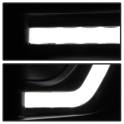 SPYDER xTune Toyota Tacoma 12-15 Headlights - Light Bar DRL - Black PRO-JH-TTA12-LBDRL-BK 9037542
