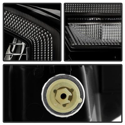 SPYDER Xtune 16-22 Toyota Tacoma Full LED w/DRL Headlight - Black (PRO-JH-TTA20-FLED-AM-BK) 9953354