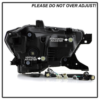 SPYDER Xtune 16-22 Toyota Tacoma Full LED w/DRL Headlight - Black (PRO-JH-TTA20-FLED-AM-BK) 9953354