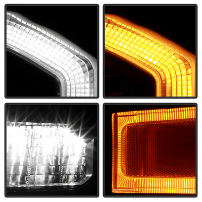 SPYDER Xtune 16-22 Toyota Tacoma Full LED w/DRL Headlight - Black (PRO-JH-TTA20-FLED-AM-BK) 9953354