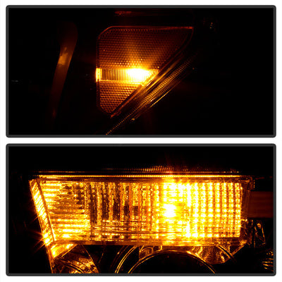 SPYDER Xtune Toyota Tundra 07-13 LED Light Bar Projector Headlights Chrome PRO-JH-TTU07-LED-C 9027895