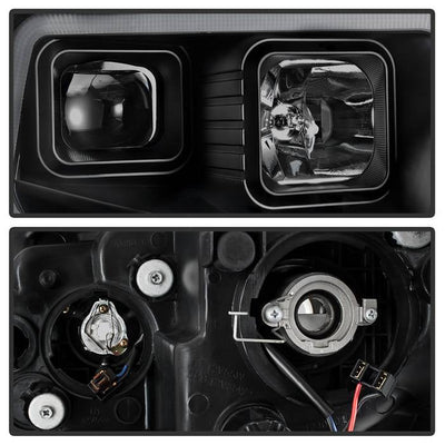 SPYDER xTune 14-17 Toyota Tundra DRL LED Light Bar Proj Headlights - Black Smoke (PRO-JH-TTU14-LB-BSM) 9043031