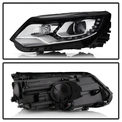 SPYDER VW Tiguan 12-17 LED/DRL Projector Headlights Chrome PRO-JH-VWT12-LED-C 9948527