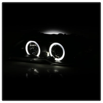 Spyder BMW E46 3-Series 04-06 2 DR Projector Halogen Model- LED Halo Blk PRO-YD-BMWE4604-2DR-HL-BK 5077141