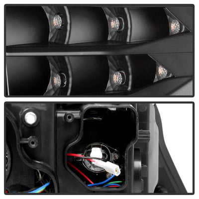 Spyder 09-12 BMW E90 3-Series 4DR Projector Headlights Halogen - LED - Black - PRO-YD-BMWE9009-BK 5086488