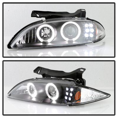 Spyder Chevy Cavalier 95-99 Projector Headlights LED Halo replaceanle LEDs Blk PRO-YD-CCAV95-BK 5009265