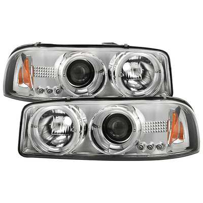 Spyder GMC Sierra 1500/2500/3500 99-06 Projector Headlights LED Halo LED Chrome PRO-YD-CDE00-HL-C 5009364