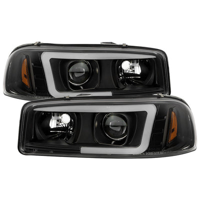 Spyder GMC Sierra 1500/2500/3500 99-06 V2 Projector Headlights - DRL - Black PRO-YD-CDE00V2-LB-BK 5084521