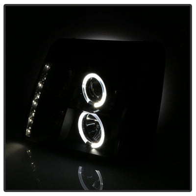 Spyder Cadillac Escalade 02-06 Projector Xenon/HID Model- LED Halo DRL Blk PRO-YD-CE02-HID-DRL-BK 5042286
