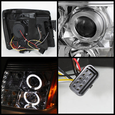 Spyder Cadillac Escalade 02-06 Projector Xenon/HID Model- LED Halo DRL Chrm PRO-YD-CE02-HID-DRL-C 5042279