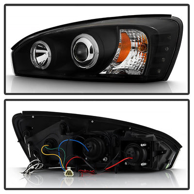Spyder Chevy Malibu 04-07 Projector Headlights LED Halo LED Black High H1 Low H1 PRO-YD-CM04-HL-BK 5042675