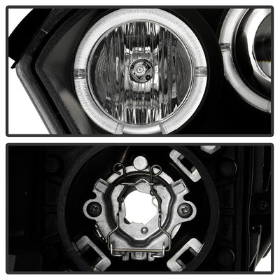 Spyder Chevy Malibu 04-07 Projector Headlights LED Halo LED Black High H1 Low H1 PRO-YD-CM04-HL-BK 5042675