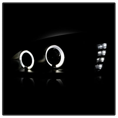 Spyder Chevy Malibu 04-07 Projector Headlights LED Halo LED Black High H1 Low H1 PRO-YD-CM04-HL-BK 5042675