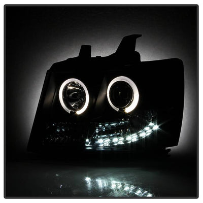 Spyder Chevy Suburban 1500 07-14 Projector Headlights LED Halo LED Blk PRO-YD-CSUB07-HL-BK 5009647