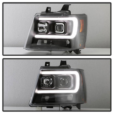 Spyder 07-14 Chevy Suburban/1500/2500/Tahoe V2 Projector Headlights All Blk PRO-YD-CSUB07V2-DRL-BKV2 5085986