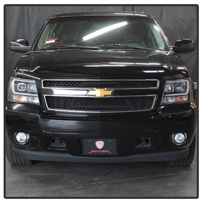 Spyder 07-14 Chevy Suburban/1500/2500/Tahoe V2 Projector Headlights Blk PRO-YD-CSUB07V2-DRL-BK 5082565