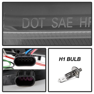Spyder Dodge Charger 11-14 Projector Headlights Xenon/HID- Light DRL Blk PRO-YD-DCH11-LTDRL-HID-BK 5074201