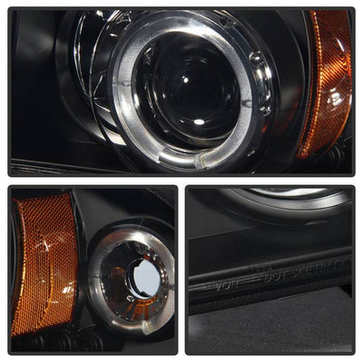 Spyder Dodge Dakota 97-04/Durango 98-03 1PC Projector Headlights LED Halo LED Blk PRO-YD-DDAK97-BK 5009784