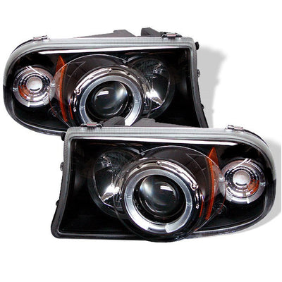 Spyder Dodge Dakota 97-04/Durango 98-03 1PC Projector Headlights LED Halo LED Blk PRO-YD-DDAK97-BK 5009784