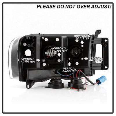 Spyder Dodge Ram 1500 02-05/Ram 2500/3500 03-05 High-Power LED Headlights - Black PRO-YD-DR02V2PL-BK 5088079