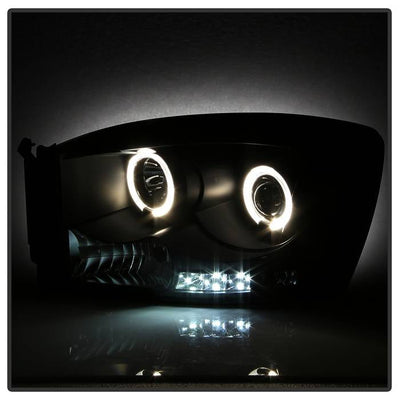Spyder Dodge Ram 1500 06-08/Ram 2500 06-09 Projector Headlights LED Halo LED Blk PRO-YD-DR06-HL-BK 5010001