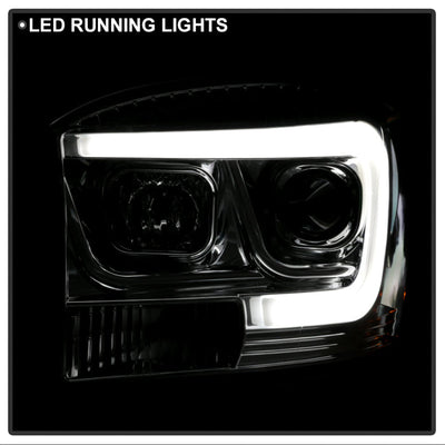 Spyder Dodge Ram 1500 06-08 V2 Projector Headlights - Light Bar DRL - Chrome (PRO-YD-DR06V2-LB-C) 5085290