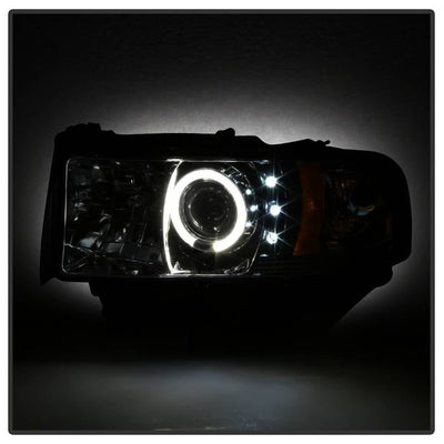 Spyder Dodge Ram 1500 94-01 94-02 Projector Headlights LED Halo LED Chrm PRO-YD-DR94-HL-AM-C 5010094