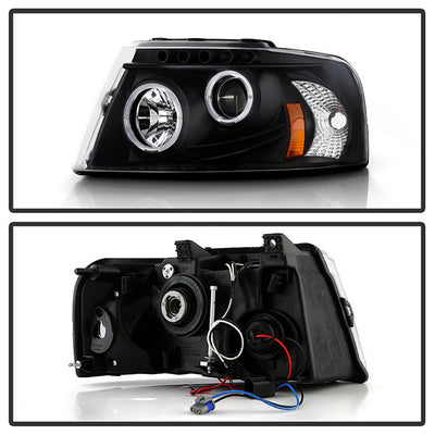 Spyder Ford Expedition 03-06 Projector Headlights LED Halo LED Blk (Not Included) PRO-YD-FE03-HL-BK 5010117