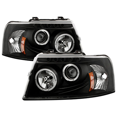 Spyder Ford Expedition 03-06 Projector Headlights LED Halo LED Blk (Not Included) PRO-YD-FE03-HL-BK 5010117