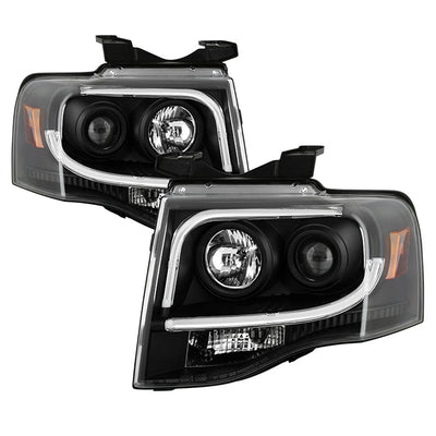 Spyder Ford Expedition 07-13 Projector Headlights Light Tube DRL Blk PRO-YD-FE07-LTDRL-BK 5079503